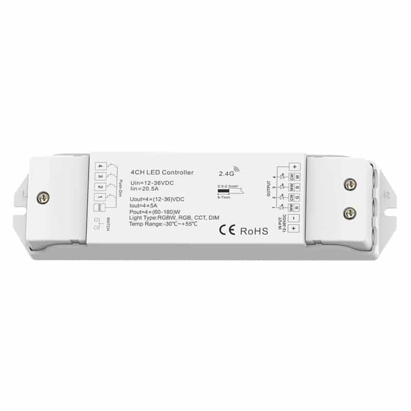 M-Light 4-Kanal Multi Controller (2.4G-Serie) zur Steuerung von LED/CCT/RGB/RGBW 81-4430