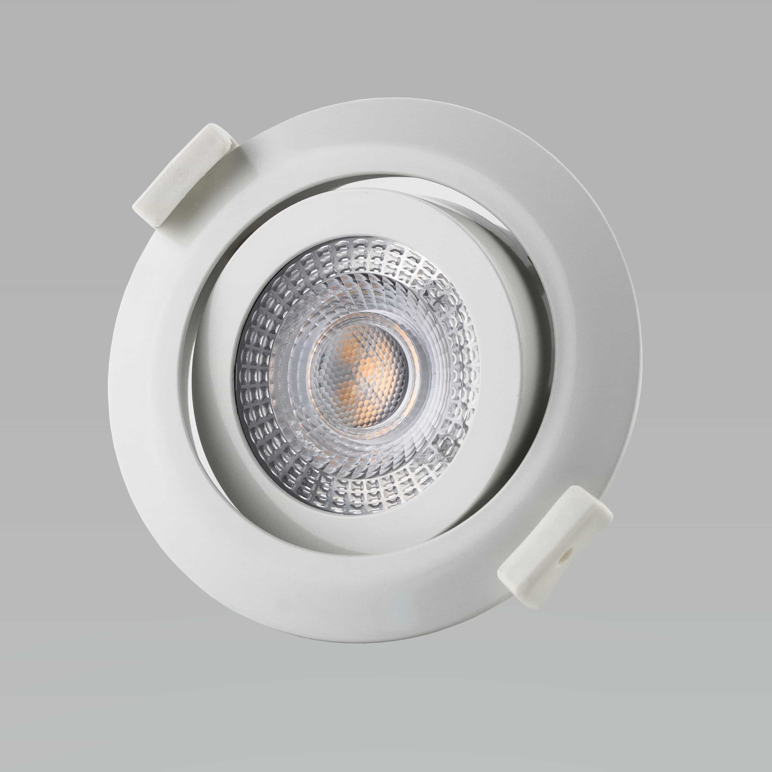 M-Light LED Einbaustrahler PLANO dimmbar Weiß 5W, 230V, 3.000K #81-3131#